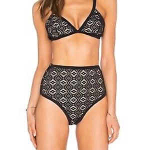 Somedays Lovin Lighthouse Black Lace two piece